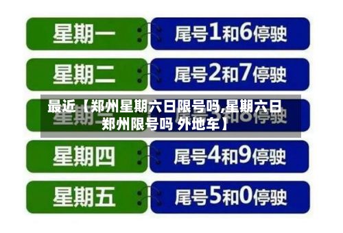 最近【郑州星期六日限号吗,星期六日郑州限号吗 外地车】