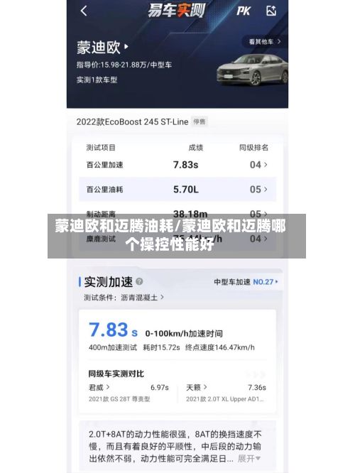 蒙迪欧和迈腾油耗/蒙迪欧和迈腾哪个操控性能好-第2张图片