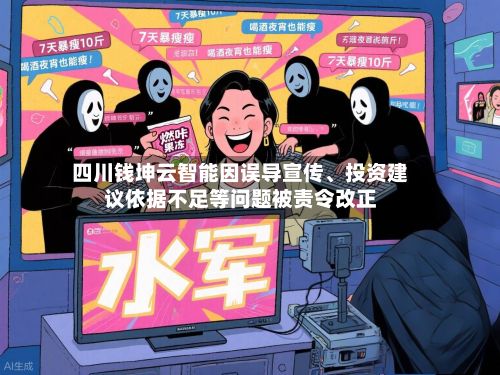 四川钱坤云智能因误导宣传、投资建议依据不足等问题被责令改正