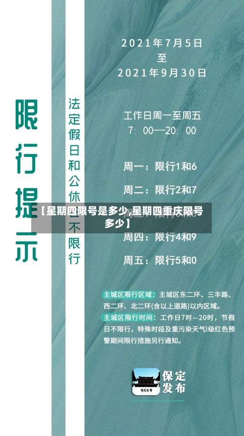 【星期四限号是多少,星期四重庆限号多少】