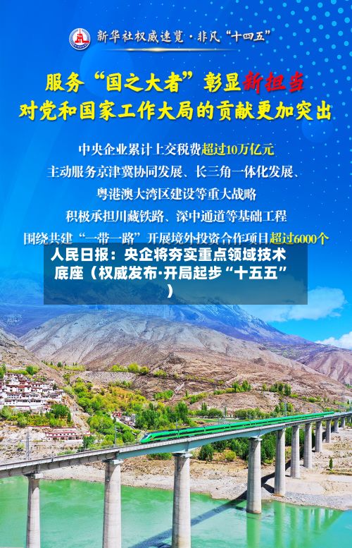 人民日报：央企将夯实重点领域技术底座（权威发布·开局起步“十五五”）-第3张图片
