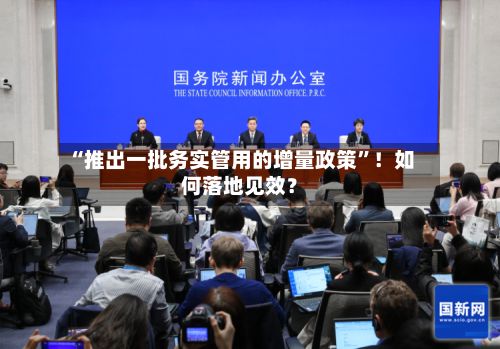 “推出一批务实管用的增量政策”！如何落地见效？