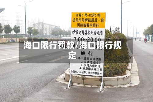 海口限行罚款/海口限行规定