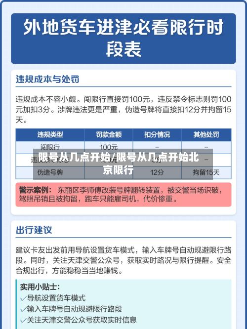 限号从几点开始/限号从几点开始北京限行-第2张图片
