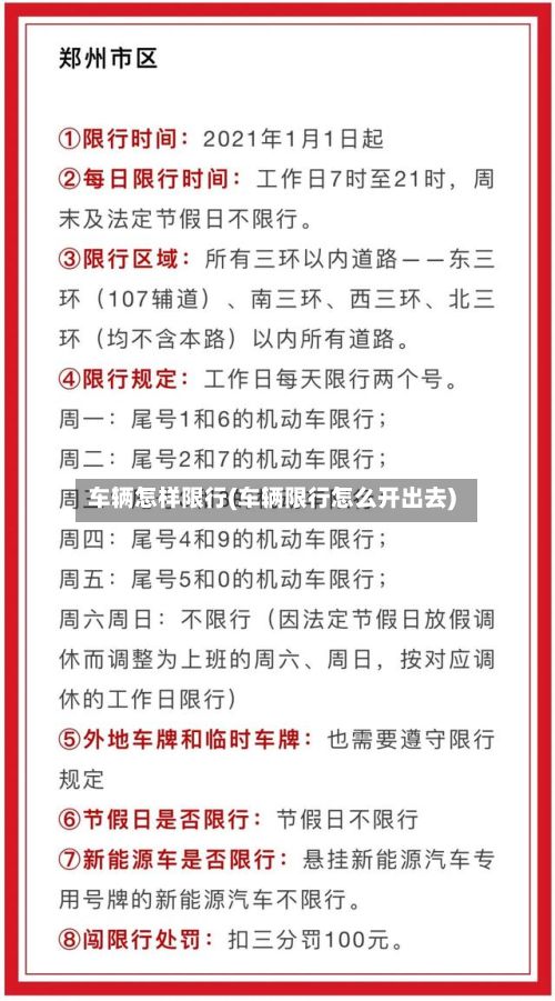 车辆怎样限行(车辆限行怎么开出去)