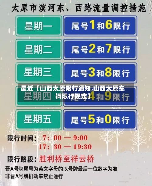 最近【山西太原限行通知,山西太原车辆限行规定】-第2张图片