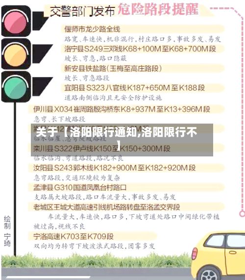 关于【洛阳限行通知,洛阳限行不】