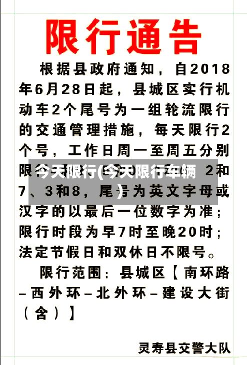今天限行(今天限行车辆)