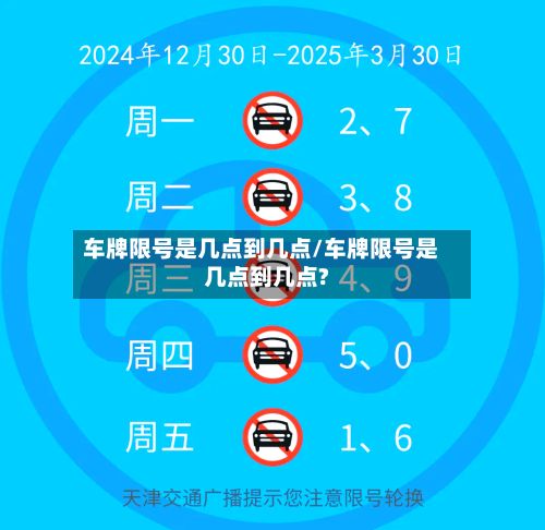 车牌限号是几点到几点/车牌限号是几点到几点?-第2张图片