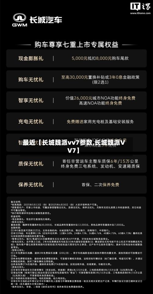 最近【长城魏派vv7参数,长城魏派VV7】-第2张图片