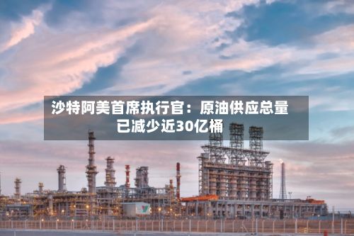 沙特阿美首席执行官：原油供应总量已减少近30亿桶-第2张图片