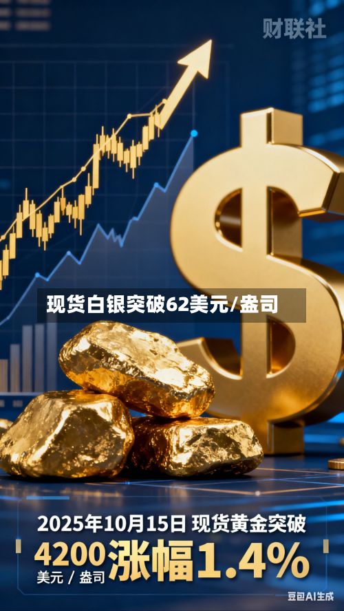 现货白银突破62美元/盎司