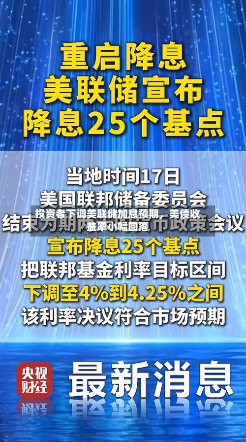 投资者下调美联储加息预期，美债收益率小幅回落-第2张图片