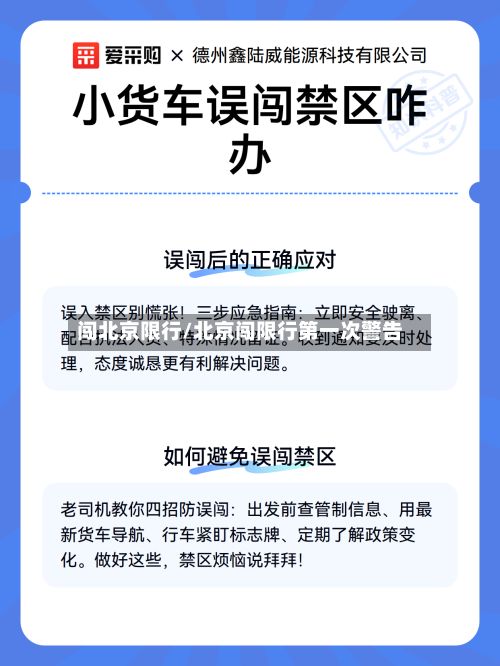 闯北京限行/北京闯限行第一次警告