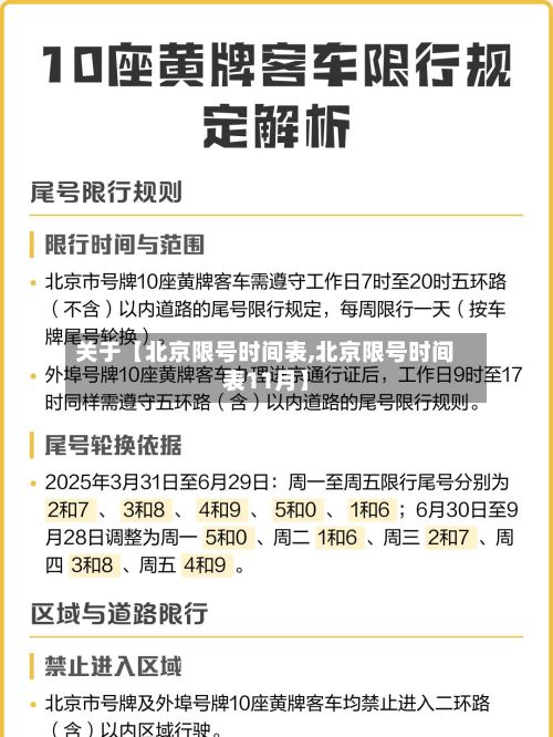 关于【北京限号时间表,北京限号时间表11月】-第2张图片