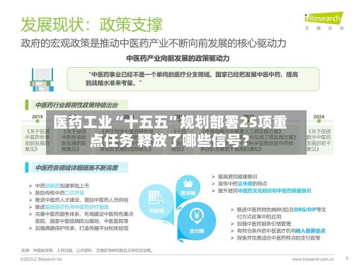 医药工业“十五五	”规划部署25项重点任务 释放了哪些信号？-第2张图片