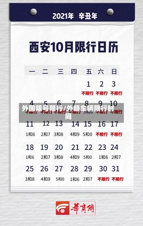 外国限号限行/外籍车辆限行时间-第2张图片