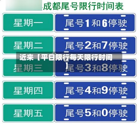 近来【平日限行每天限行时间】-第3张图片