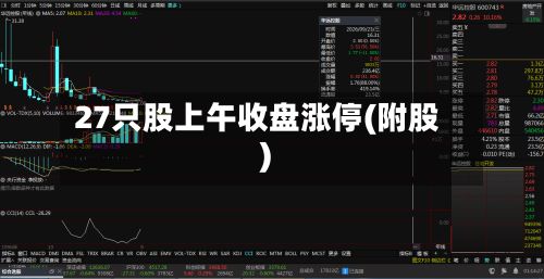 27只股上午收盘涨停(附股)