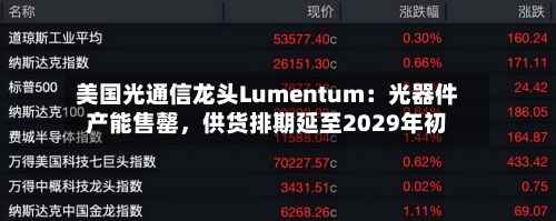 美国光通信龙头Lumentum：光器件产能售罄，供货排期延至2029年初-第2张图片