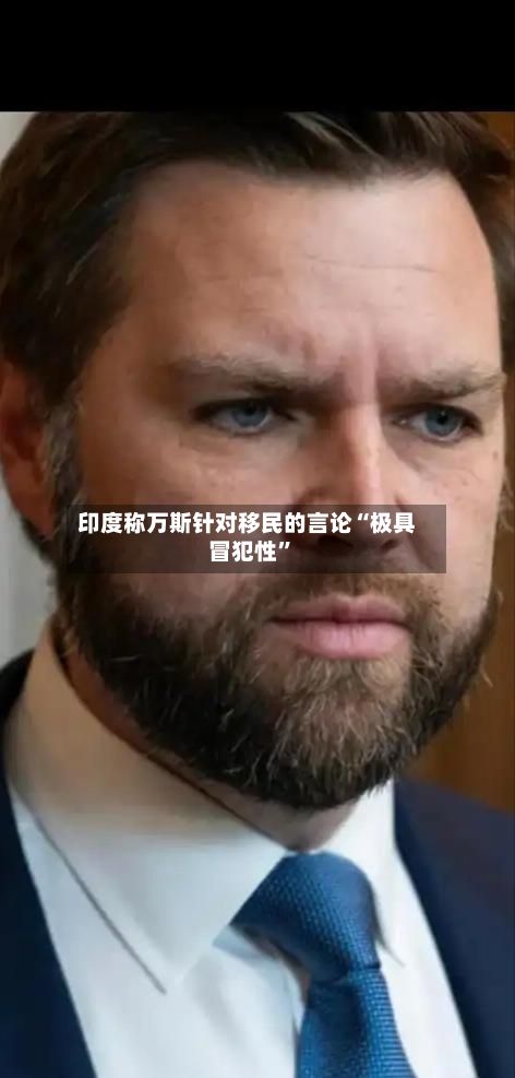 印度称万斯针对移民的言论“极具冒犯性”-第2张图片