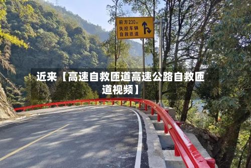 近来【高速自救匝道高速公路自救匝道视频】-第2张图片