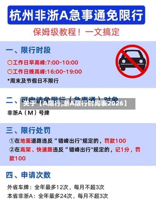 关于【A限行,浙A限行时间表2026】