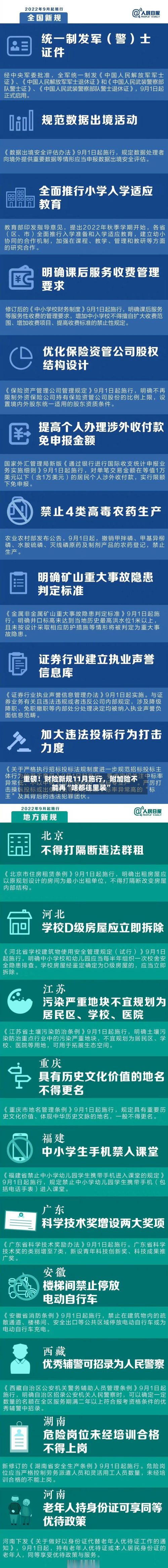 重磅！财险新规11月施行，附加险不能再“啥都往里装”