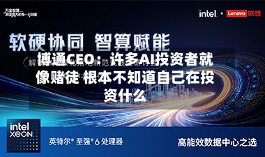 博通CEO：许多AI投资者就像赌徒 根本不知道自己在投资什么-第2张图片