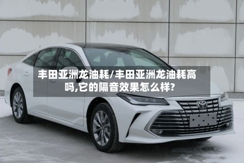 丰田亚洲龙油耗/丰田亚洲龙油耗高吗,它的隔音效果怎么样?-第3张图片