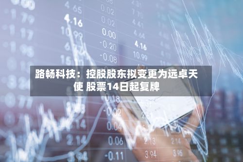 路畅科技:控股股东拟变更为远卓天使 股票14日起复牌-第2张图片