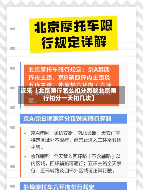 近来【北京限行怎么扣分罚款北京限行扣分一天扣几次】