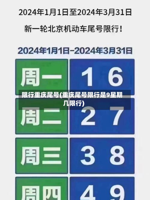 限行重庆尾号(重庆尾号限行是9星期几限行)-第2张图片