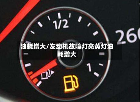 油耗增大/发动机故障灯亮黄灯油耗增大