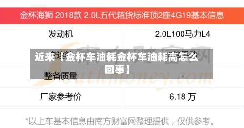 近来【金杯车油耗金杯车油耗高怎么回事】-第3张图片