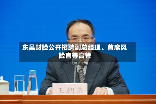 东吴财险公开招聘副总经理、首席风险官等高管-第2张图片