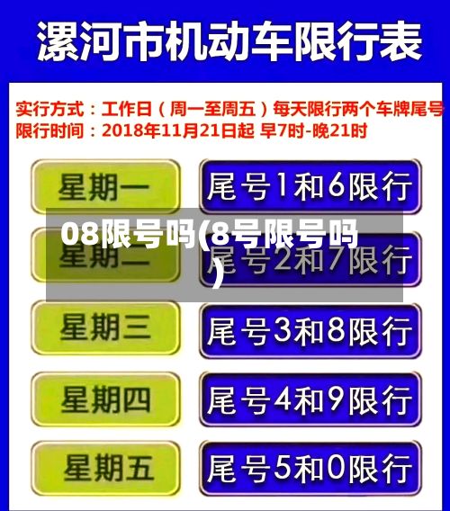 08限号吗(8号限号吗)-第2张图片