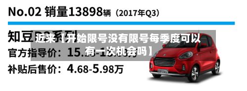 近来【开始限号没有限号每季度可以有一次机会吗】-第2张图片