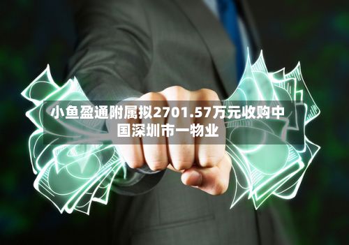 小鱼盈通附属拟2701.57万元收购中国深圳市一物业