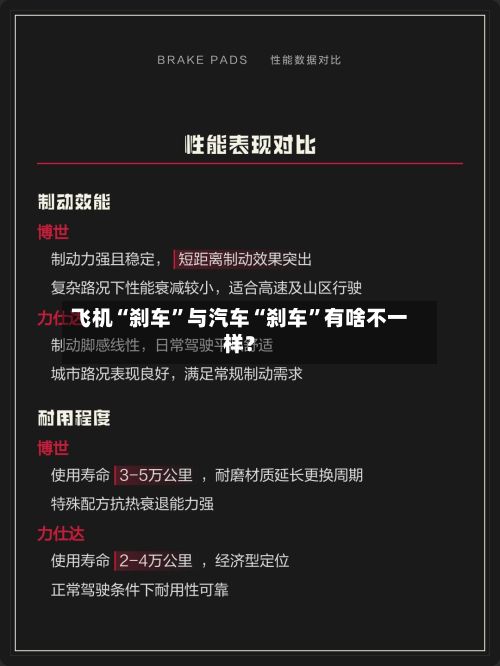 飞机“刹车”与汽车“刹车”有啥不一样？