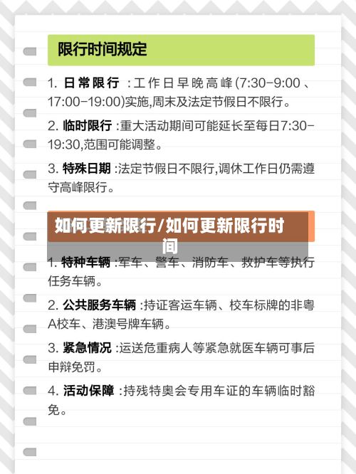 如何更新限行/如何更新限行时间-第3张图片