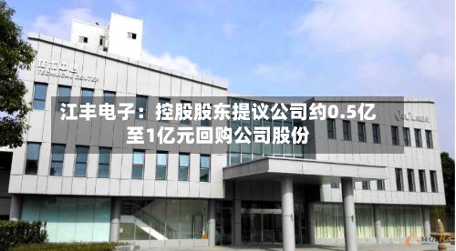 江丰电子：控股股东提议公司约0.5亿至1亿元回购公司股份-第2张图片