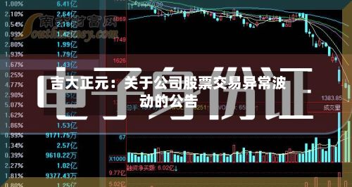 吉大正元：关于公司股票交易异常波动的公告