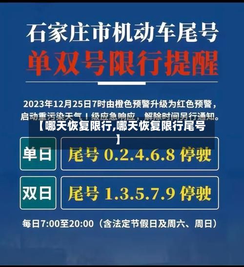【哪天恢复限行,哪天恢复限行尾号】-第2张图片