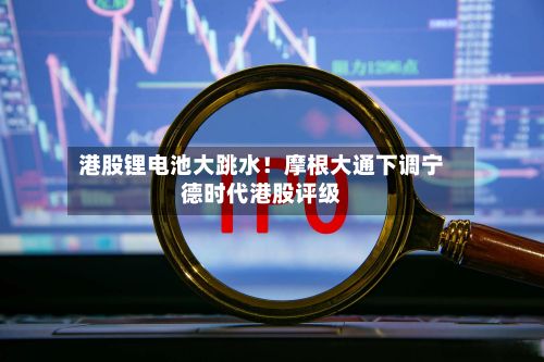 港股锂电池大跳水！摩根大通下调宁德时代港股评级-第2张图片