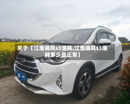 关于【江淮瑞风s3油耗,江淮瑞风s3油耗多少是正常】-第3张图片