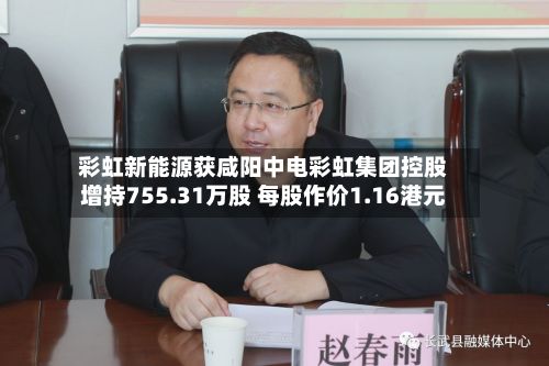 彩虹新能源获咸阳中电彩虹集团控股增持755.31万股 每股作价1.16港元