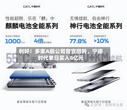 利好！多家A股公司官宣回购，宁德时代单日买入8亿元-第3张图片