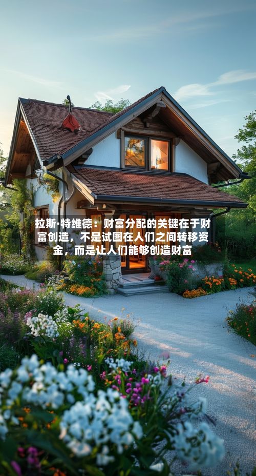 拉斯·特维德：财富分配的关键在于财富创造，不是试图在人们之间转移资金	，而是让人们能够创造财富-第3张图片