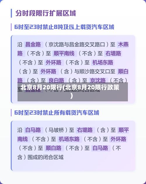 北京8月20限行(北京8月20限行政策)-第3张图片